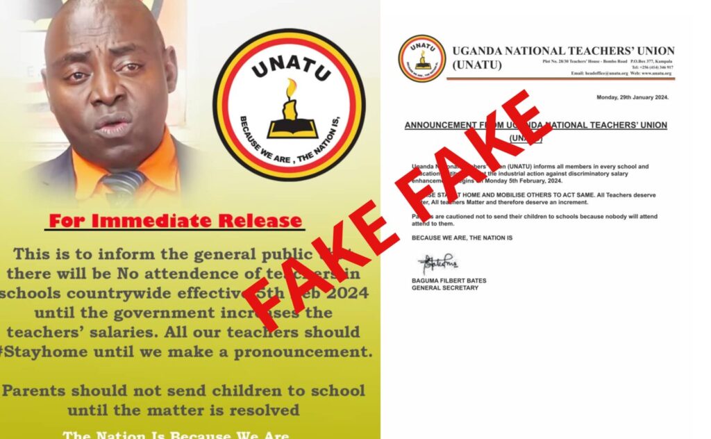 NOT TRUE: UNATU Breaks Silence On Letters Urging Gov’t Teachers Not To Report To Schools For New Term