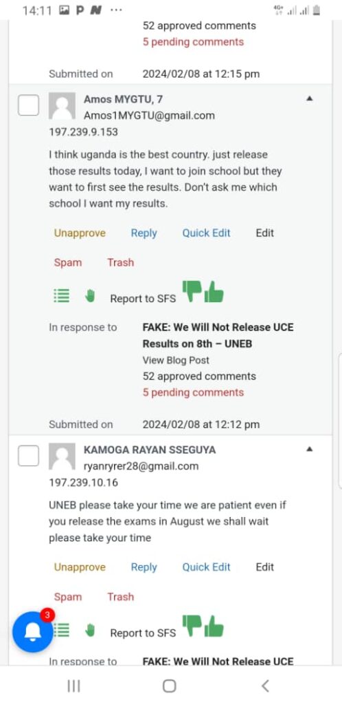 Anxiety among 2023 UCE candidates and parents continues to grow due to the delayed release of the results.